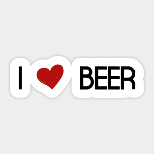 i love beer Sticker